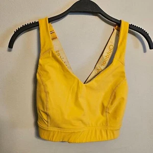 Outdoor Voices Circuit Sports Bra in Cider Yellow S/M D Cup Lightly Lined - Picture 1 of 8