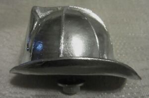 Fireman fire fighter helmet hat bottle opener in Gloss Black 3" made in the USA