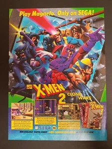 X-Men 2 Clone Wars Sega Genesis Print Ad Original Art 8,5x11 - Bild 1 von 1