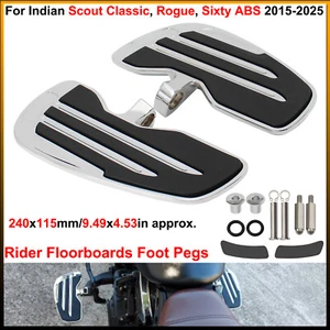 estriberas Rider Floorboards, para Indian Scout Classic, Bobber, Sixty ABS 2015-25 - Imagen 1 de 16