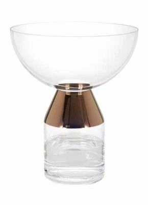 Jarrón tanque grande TOM DIXON transparente y cobre nuevo en caja Foto 1 de 2