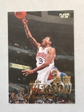 1997-1998 Fleer Allen Iverson Rookie Of The Year Card #3 Philadelphia 76ers