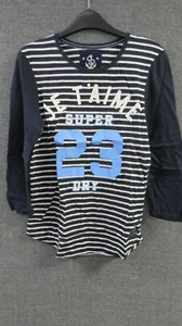 SUPERDRY Je T'aime Top Navy UK XS RRP £24.99 LN014 NN 18 - Picture 1 of 3