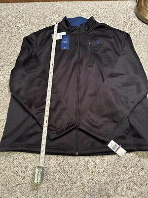 Chaqueta elástica para hombre IZOD Advantage Performance negra cremallera completa talla XXL  Foto 1 de 4