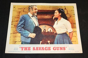 1962 The Savage Guns Lobby Card #4 Paquita Rico Ortega 62/298 (C-7)
