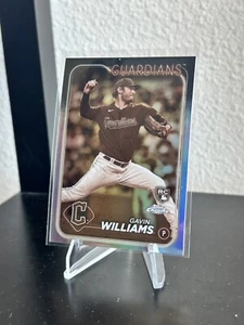 2024 Topps Chrome Gavin Williams Rookie Sepia Refractor #15 Cleveland Guardians - Picture 1 of 2