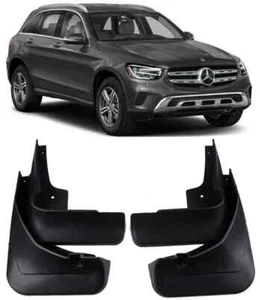 Genuine Set Splash Guards Mud Flaps For 2020-2022 Mercedes Benz GLC WO / Pedal - Picture 1 of 7