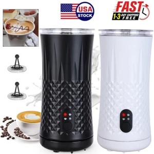 4 in 1 Electric Milk Steamer Hot & Cold Milk Foam Maker 8.1oz/240ml for Latte - Picture 1 of 21