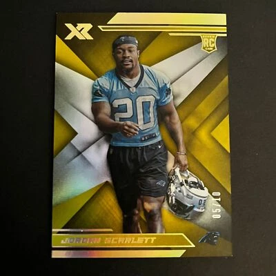 2019 Panini XR Gold Rookie #152 Jordan Scarlett /10 Carolina Panthers - Image 1 of 2