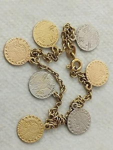 Charm pulsera 14k amarillo rosa y oro blanco - Imagen 1 de 12