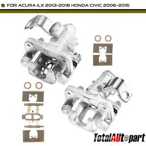 A-Premium Brake Caliper Assembly Compatible with Acura CSX 2006-2011 ILX 2013-2018 Honda Civic 2006-2015 Rear Left 
