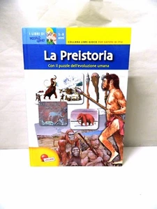 LIBRI-GIOCO LISCIANI "LA PREISTORIA" + PUZZLE DELL'EVOLUZIONE UMANA R465 - Picture 1 of 3