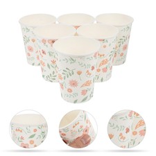 24 Pcs Bicchieri Di Carta Floreali Piccoli Bicchiere Lume Party Coniglio