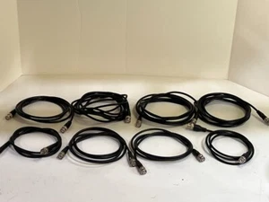 Lot of 27 Each: BNC Male to Male RF Coaxial Cable Assemblies with 10 Adapters - Picture 1 of 5