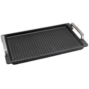 Eurolux Grillplatte 41x24 cm Induktion gerillt Aluguss Antihaft Edelstahlgriffe - Bild 1 von 8