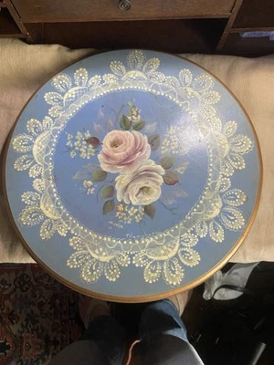 懒人苏珊美丽托莱绘画白色和粉红色玫瑰12英寸 — 第 1/4 张图片