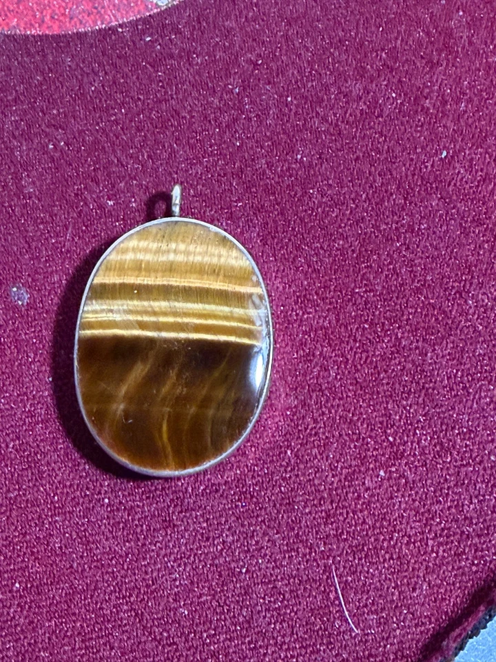 复古纯银胸针带黑色玛瑙宝石 — 第 1/1 张图片