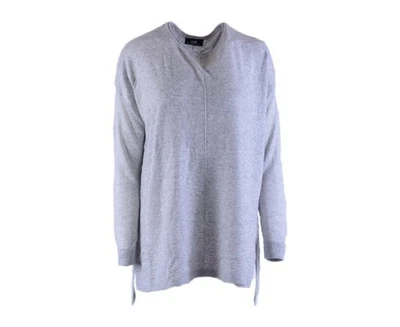 WALLIS Womens Boyfriend Cardigan Long Sleeve Thin Crew Neck Grey Pullover Jumper - Image 1 of 4