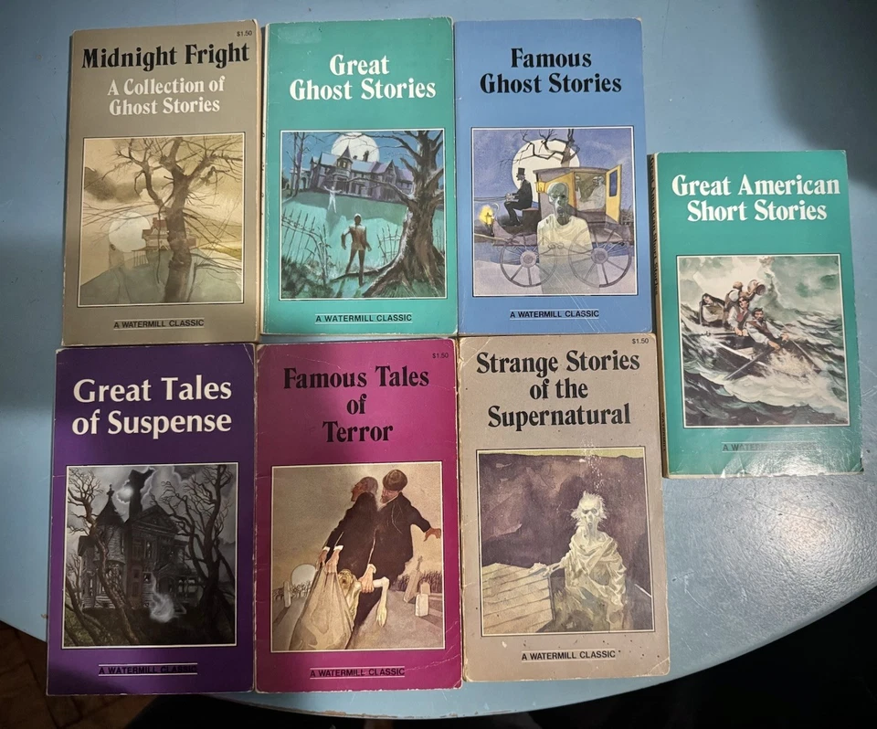 A Watermill Classic ~ 6Vintage Horror Collection Books Ghost Stories Terror +1 Foto 1 de 4