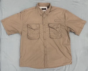 Field and Stream XL Button Down Kurzarm oliv Angeln Sport Hemd - Bild 1 von 3
