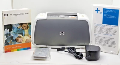 HP Photosmart 420 Series Printer, GO GO Photo Studio Printer W/Remote & Case - Image 1 of 4