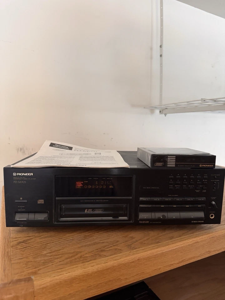 Reproductor de discos compactos multijugador Pioneer PD-M701 6 CD, probado, sin control remoto, bonito Foto 1 de 4