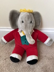 Juguete de peluche grande Gund BABAR The Elephant 1988 15" vintage Barbar - Imagen 1 de 3