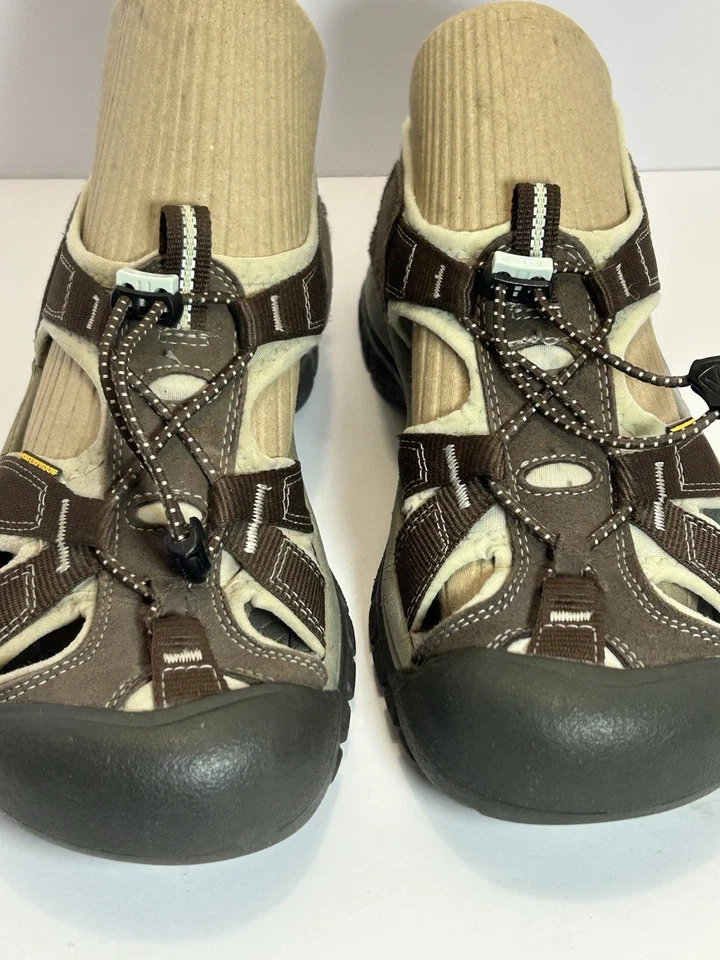 Keen Talla 9 Para Mujer Impermeables Zapatos de Senderismo Venecia Cuero Sandalias Exterior Marrón Foto 1 de 4