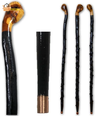 Imported Shillelagh Wooden Irish Walking Stick, Handcrafted 100% Blackthorn Woo - Image 1 of 4