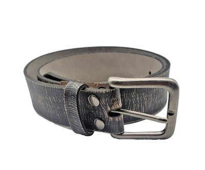 Cinturón Hebilla BKE Cuero Genuino Marrón Oscuro Talla Mediana Estilo-6193 Foto 1 de 4