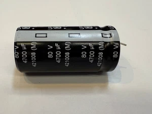 4700 uF 80V Snap-in Electrolytic Radial Capacitors 80V 4700µF 105°C 25x50mm NEW - Picture 1 of 4