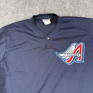 Camisa De Colección Anaheim Angels Para Hombres 2XL Azul MLB Béisbol Majestuoso Diamante Años 90 - Imagen 1 de 14