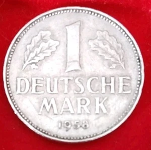 1 Deutsche Mark 1958 J Hamburg Jäger 385 Auflage: 4.656.077 Stück - Bild 1 von 2