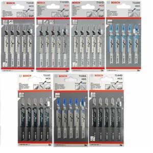 PAQUETES DE SIERRA BOSCH HOJAS DE 5 T101B, T101BR, T101D, T111C, T118A, T118B Y T144D - Imagen 1 de 9