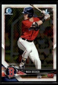 2018 Bowman Draft Chrome Nick Decker Boston Red Sox #BDC-124