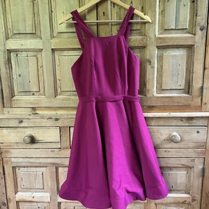 Ieena for Macduggal 6 Dress Purple Cocktail Dress Fit and Flare Sleeveless - Picture 1 of 12