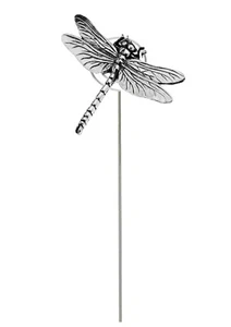 c3 dragonfly on a METAL ornamental memorial plant window box sign stake - Picture 1 of 1