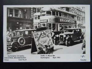 Postal Southampton TRAFIC in POR ENCIMA DE LA BARRA c1931 RP de Pamlin Repro Card 8 - Imagen 1 de 2