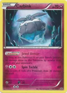 2x (XY06-047) Carbink Rare Pokemon XY Roaring Skies Card # 47 - Picture 1 of 1