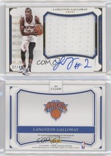 2015-16 Panini National Treasures Colossal Jersey /49 Langston Galloway Auto