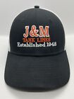 J&M Tank Lines Established 1948 Cap Hat Adult Trucker Mesh Snapback Poly Cotton