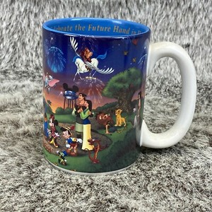 VTG Walt Disney World 2000 Coffee Mug Celebrate the Future Hand in Hand