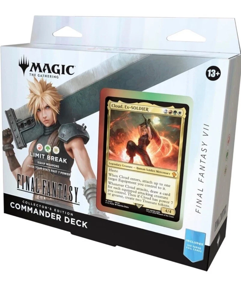 MTG-Limit Break (Cloud) Final Fantasy Collector Commander Deck Ships ASAP - Image 1 of 1
