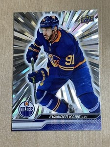 2023-24 Edmonton Oilers Evander Kane Upper Deck Series 1 SILVER OUTBURST #73 SP