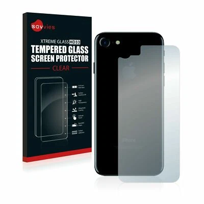 Apple iPhone 8 (Back) Savvies® Xtreme HD33 Clear Tempered Glass Screen Protector - Imagen 1 de 4
