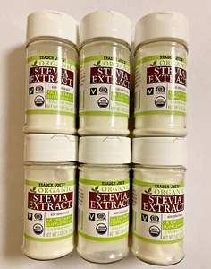 Lot of 6 New Trader Joe's Pure Organic Stevia Extract Powder EXP 12/2030 - Picture 1 of 1