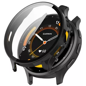 Tempered Glass Watch Screen Protective Case Cover for Garmin Venu3/Venu3S - Picture 1 of 29