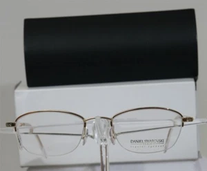 SWAROVSKI S074 V6050 Gold 23kt Brille Brillengestell HalbRand Eyeglasses NEU - Picture 1 of 3