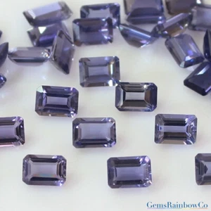 Natural Iolite Octagon Cut 7X5mm Faceted Natural Loose gemstone AA Quality - Imagen 1 de 9