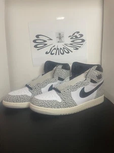 Size 12.5 - Air Jordan 1 Retro OG High White Cement - Picture 1 of 5